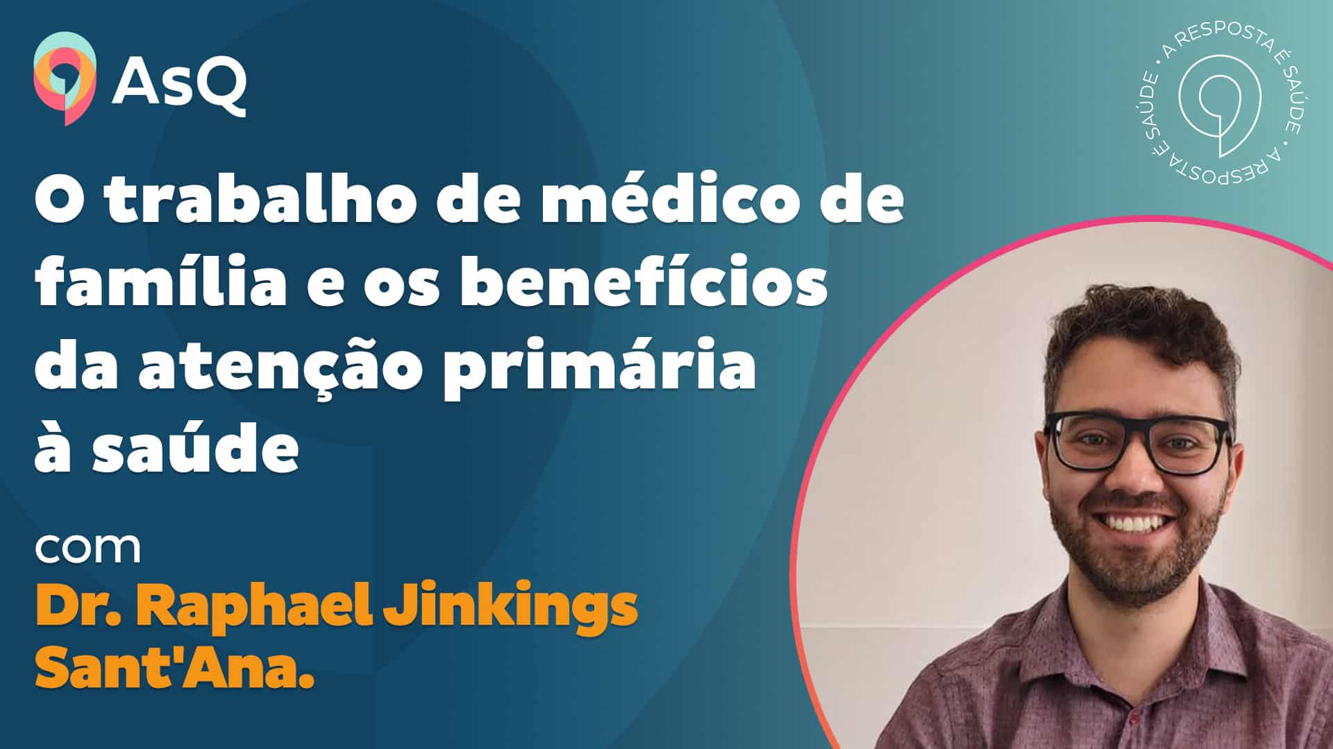 Podcast Médico de Família - Dr. Dr. Raphael Jinkings Sant'Ana, médico de família da APS AsQ